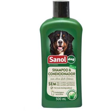 Imagem de Sanol Dog: Shampoo e Condicionador 500ml - Hidratação Intensa e Brilho