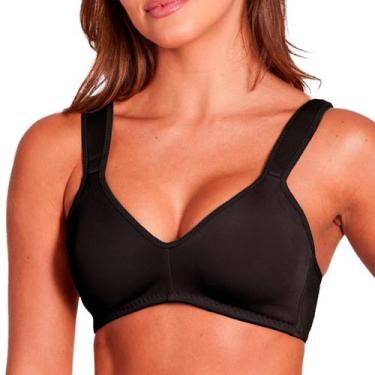 Imagem de Sutiã Flex Power Alta Compressão Sem Bojo Plus Duloren, Preto, 50