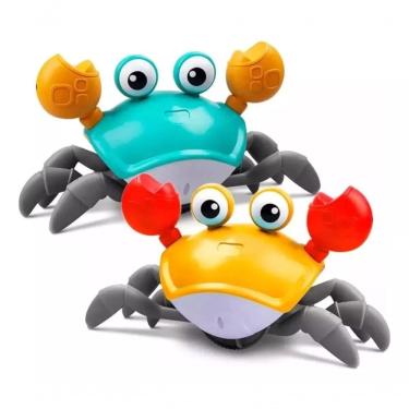 Imagem de Brinquedo Infantil Caranguejo Fujão Música Luz Sensor com Movimento Interativo e Acabam...