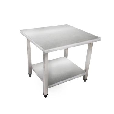 Imagem de Mesa Baixa Inox 65x70x65cm reforçada com Prateleira Lisa FRN6565 Frigopro