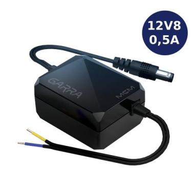 Imagem de Fonte de Energia 12V8 0,5A Garra para Câmeras de Segurança MCM - FON14