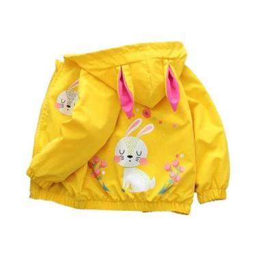 Imagem de Jaqueta Corta-vento Com Capuz Para Meninas, Casaco Infantil Para Prima