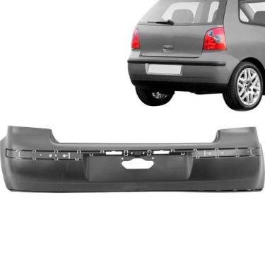 Imagem de Parachoque Traseiro Polo 2003 2004 2005 2006 Preto - Dts
