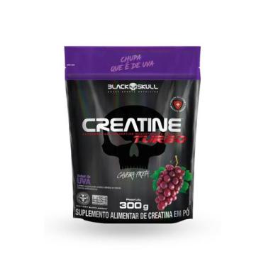 Imagem de Crea tine Turbo  Black Skull  300g  Refil  Sabor Uva  Energia nos Trei