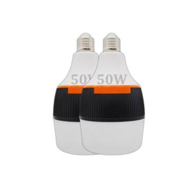 Imagem de Kit 2 Lâmpada LED Emergência Inteligente Recarregável 6h Autonomia Biv