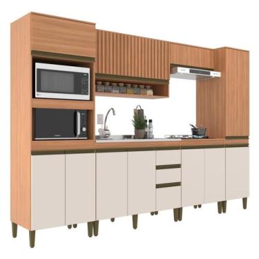 Imagem de Cozinha Completa 6 Peças 11 Portas com Torre Quente Paneleiro e Aéreo 