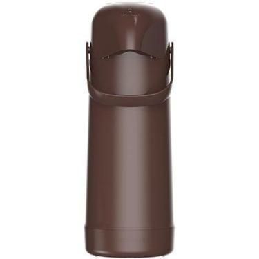 Imagem de Garrafa Térmica Térmolar Magic Pump Marrom 1L - TERMOLAR, MARROM, UN