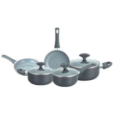 Imagem de Conjunto de Panelas Cerâmica Cazza Chef Cinza 5 Peças, Unica