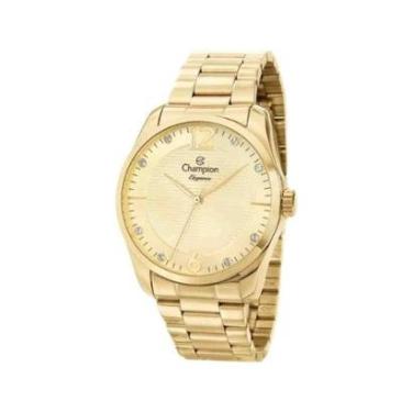 Imagem de Relógio Champion Elegance Dourado Feminino CN27607V-Feminino