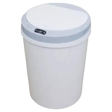 Imagem de Lixeira Automática Recarregável de PVC 12 Litros Branca - LIX-013 - ST