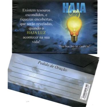 Imagem de Envelopes para Campanha com 100 UNIDADE II - SC, Haja Luz
