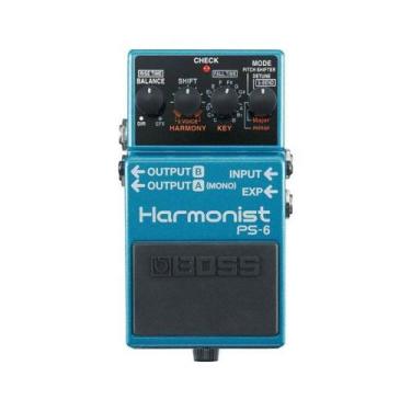 Imagem de Pedal Boss PS-6 Azul Para Guitarra Com Efeito Harmonist