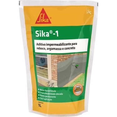 Imagem de Impermeabilizante Sika 1 1 Litro Para Argamassa E Concreto - Revestime