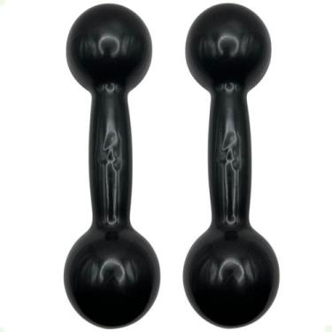 Imagem de Par de Halteres Revestidos 4 Kg - Preto - 2M FITNESS