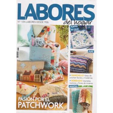 Imagem de Revista de Artesanato em Espanhol Labores de Hogar Patchwork - Labores