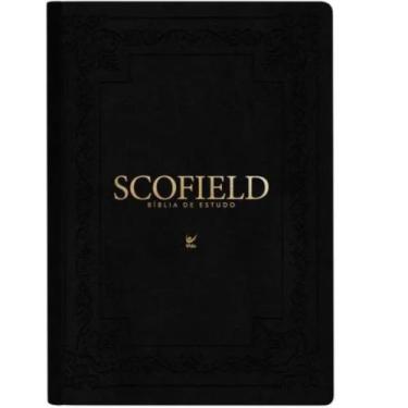 Imagem de Bíblia De Estudo Scofield  AEC  Palavras De Jesus Em Vermelho  Capa Lu
