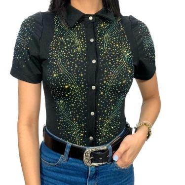 Imagem de Body Country Feminino Strass Minuty Country, Preto, M