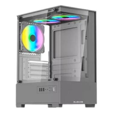 Imagem de Gabinete Gamer BG-054 Hit Cinza s/ Fans - Bluecase - Blue Case