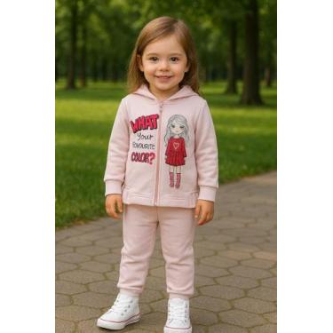 Imagem de Conjunto Infantil N. 02 Menina Inverno Moletom e Moletinho - BIG DAY, 