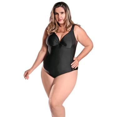 Imagem de Maiô Plus Size Carol Preto - Stw Moda, 50, Preto