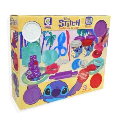 Imagem de Brinquedo Massinha Stitch Disney Confeitaria Cotiplás