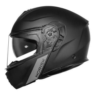 Imagem de Capacete Norisk Vortex Monocolor Escamoteável, PRETO FOSCO, 58