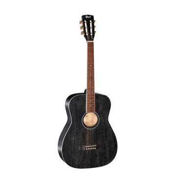 Imagem de Violão cort af-590mf eletroacústico pré fishman aço bop preto fosco