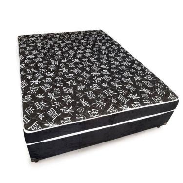 Imagem de Cama Box Conjugada Casal Cama Conjugado Ortopédico Estrutura Reforçada 41cm 138cm 188cm...