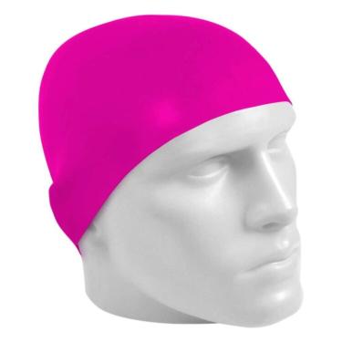 Imagem de Touca de Natação Korea com Proteção Solarmax UV+50 Tecido Sport Resistente Rosa Poker