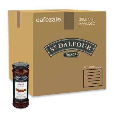 Imagem de Geleia Francesa St. Dalfour Fraises Morango Kit 12un 284g, St. Dalfour