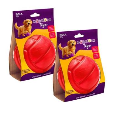 Imagem de Combo 2 Bola Lisa TR 75 Mypetone - Vermelho