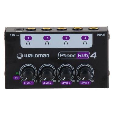 Imagem de Amplificador de Fone 4 Canais Waldman PH-4 PhoneHub4