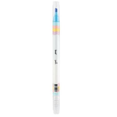 Imagem de Marca Texto Apagável Ponta Dupla Cores Pastel - BRW, AZUL