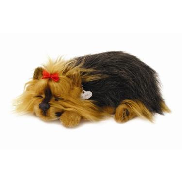 Imagem de Brinquedo Perfect Petzzz Filhote Cachorro Yorkshire Dorminhoco com Caminha e Certificado Imex