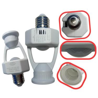 Imagem de Sensor de Presença Soquete Bivolt PW 360º C/ Fotocélula