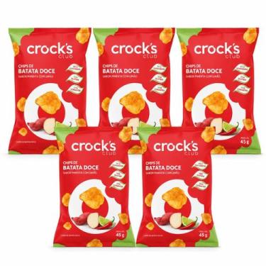 Imagem de Combo 5 uni crocks club batatas doce chips pimenta com limao 45g