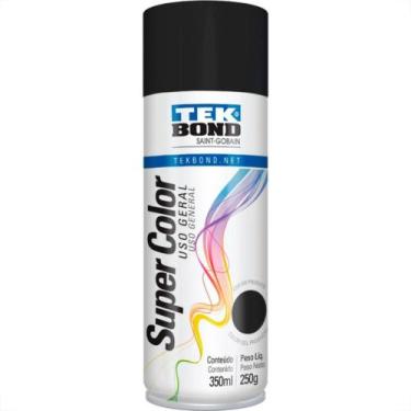 Imagem de Tinta Spray Tekbond Preto Fosco 350Ml - TEK BOND