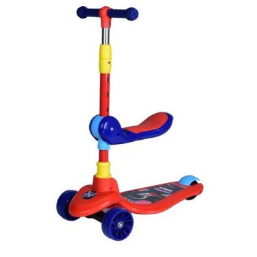 Imagem de Patinete Infantil com Assento 2 em 1 - Azul - UNITOYS