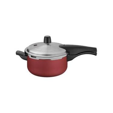 Imagem de Panela de Pressão Tramontina Vancouver Alumínio Antiaderente Starflon Max Vermelho 20cm 3L