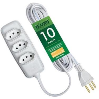Imagem de Extensão Tri 2P+T Cabo PP 3X0,75mm 10m Br Ilumi