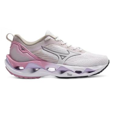 Imagem de Tênis Mizuno Wave Stratos 3 Unissex, Bege, Rosa, 39