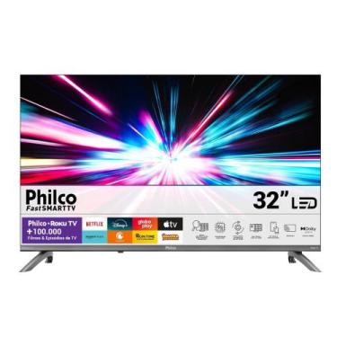 Imagem de Smart tv 32" lcd led philco p32crb roku dolby hdmi usb