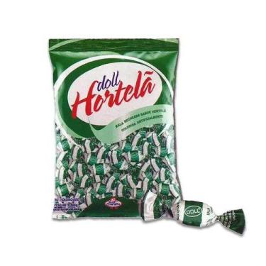 Imagem de Bala Dura Recheada Hortelã Doll Confirma 400g - Doces Confirma