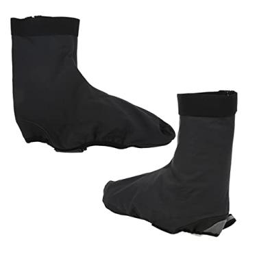 Imagem de Calçados de bicicleta à prova de vento, capas de calçados de bicicleta Gancho e alça fáceis de limpar aquecer com refletor engrossado para ciclismo ao(Tamanho XXXL (adequado para sapatos 45-47))