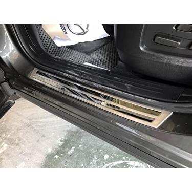 Imagem de GZBFTDH Proteção de Peitoril Soleira da Porta, para Mazda cx-5 CX5 2017-2022 Carro Acessórios, Aço Inoxidável Kick Plate Guard de Pedal de Limiar Protetor, Peças para Automóveis