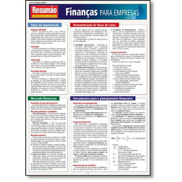 Imagem de Livro - Finanças Para Empresas - Coleção Resumão Administração & Negócios