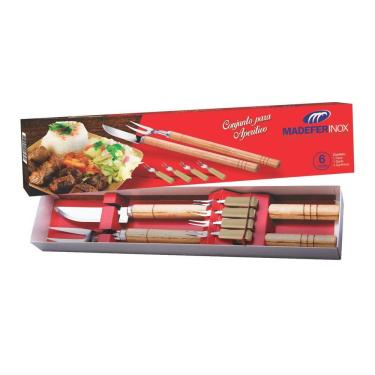 Imagem de Conjunto Para Aperitivo 6 Peças - Madefer Inox