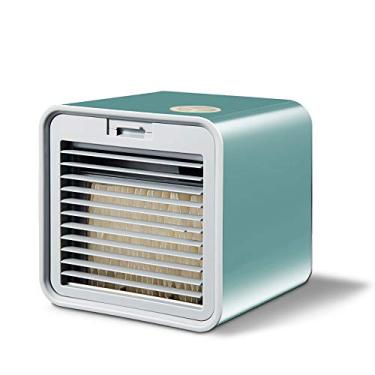 Imagem de LILIANG- 3 em 1 resfriador de ar pessoal, alimentado por USB, refrigerador de ar condicionado de ambiente pessoal, ventilador de ar condicionado, 3 velocidades do ventilador, tanque de água de 380 ml, ventilador de resfriamento de ar para home Office/LQBZDPDX-102 BM