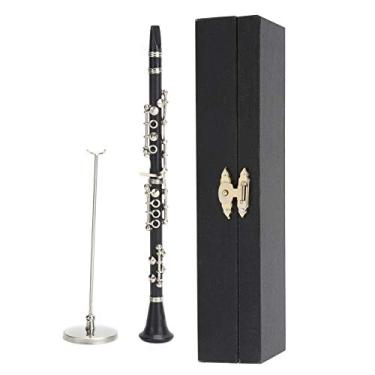 Imagem de Pssopp Miniflauta modelo mini instrumento musical flauta miniatura instrumento musical ornamentos coleção artesanato