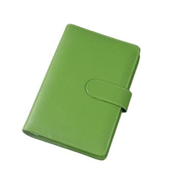 Imagem de Cor A5 A6 6 Pasta de Argolas PU Pasta de Couro para Caderno Capa de Caderno Caderno Diário Papelaria, 05, A6